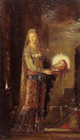 Gustave Moreau Salome Carrying the Head of John the Baptist on a Platter Sweden oil painting art